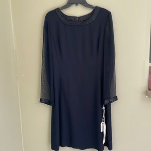 Vintage Julian Wilder Black Beaded Dress evening Size 12